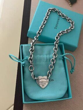 Tiffany & Co. Return to Tiffany Heart Tag Chain Necklace | 925 Sterling Silver